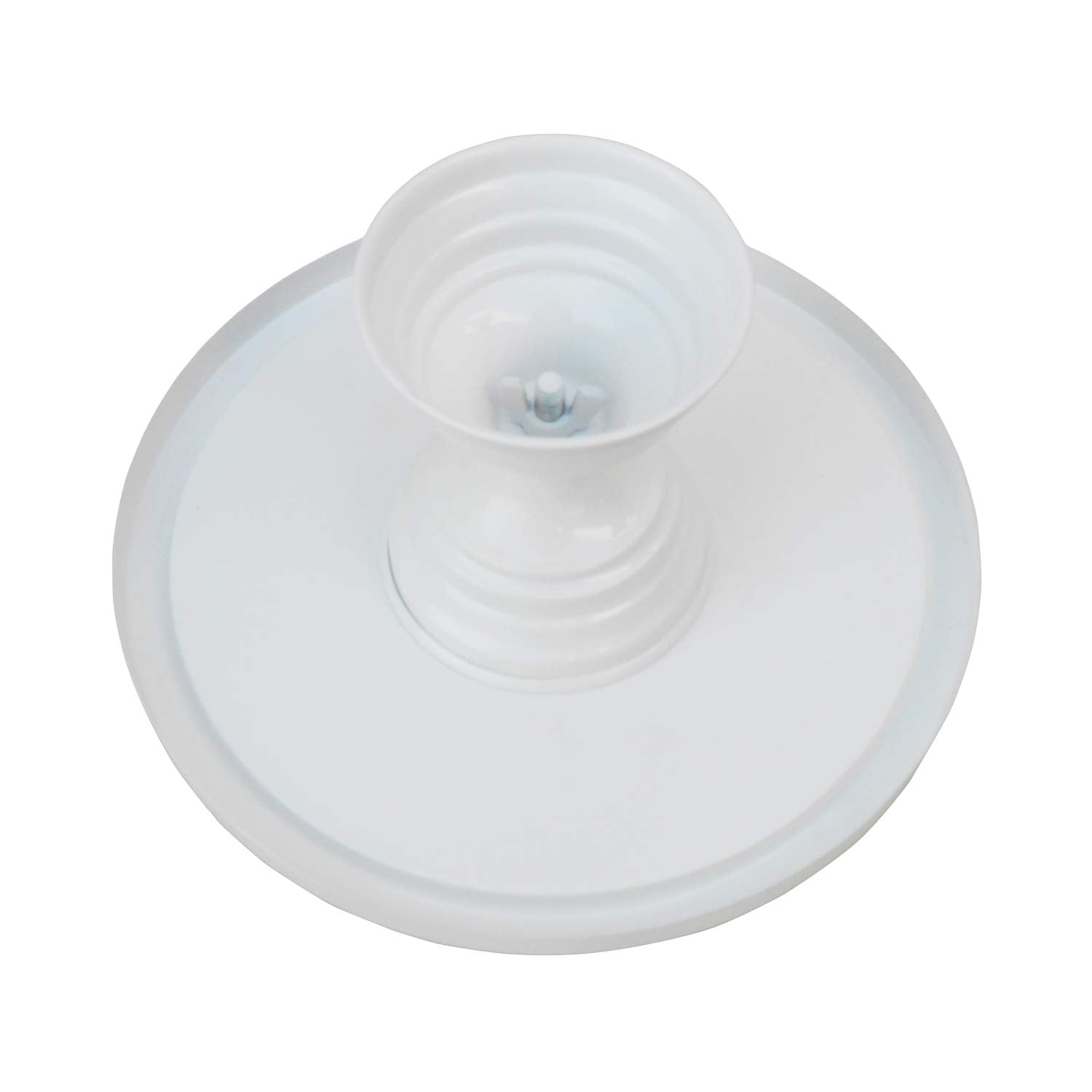 Anushka Metals Non Revolving Cake Stand 11 Inch Diameter (Top), Pedestal Metal (White Colour Finish)